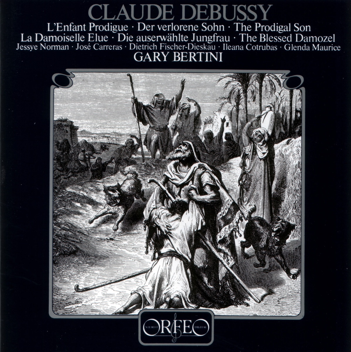 Debussy: L'enfant prodigue, L. 57 & La damoiselle élue, L. 62 by Stuttgart Radio Symphony Orchestra & Gary Bertini album cover