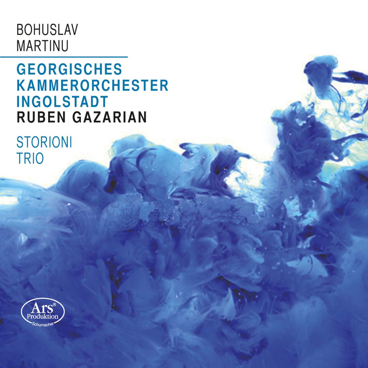 Martinů: Orchestral Works by Storioni Trio, Georgisches Kammerorchester Ingolstadt & Ruben Gazarian album cover