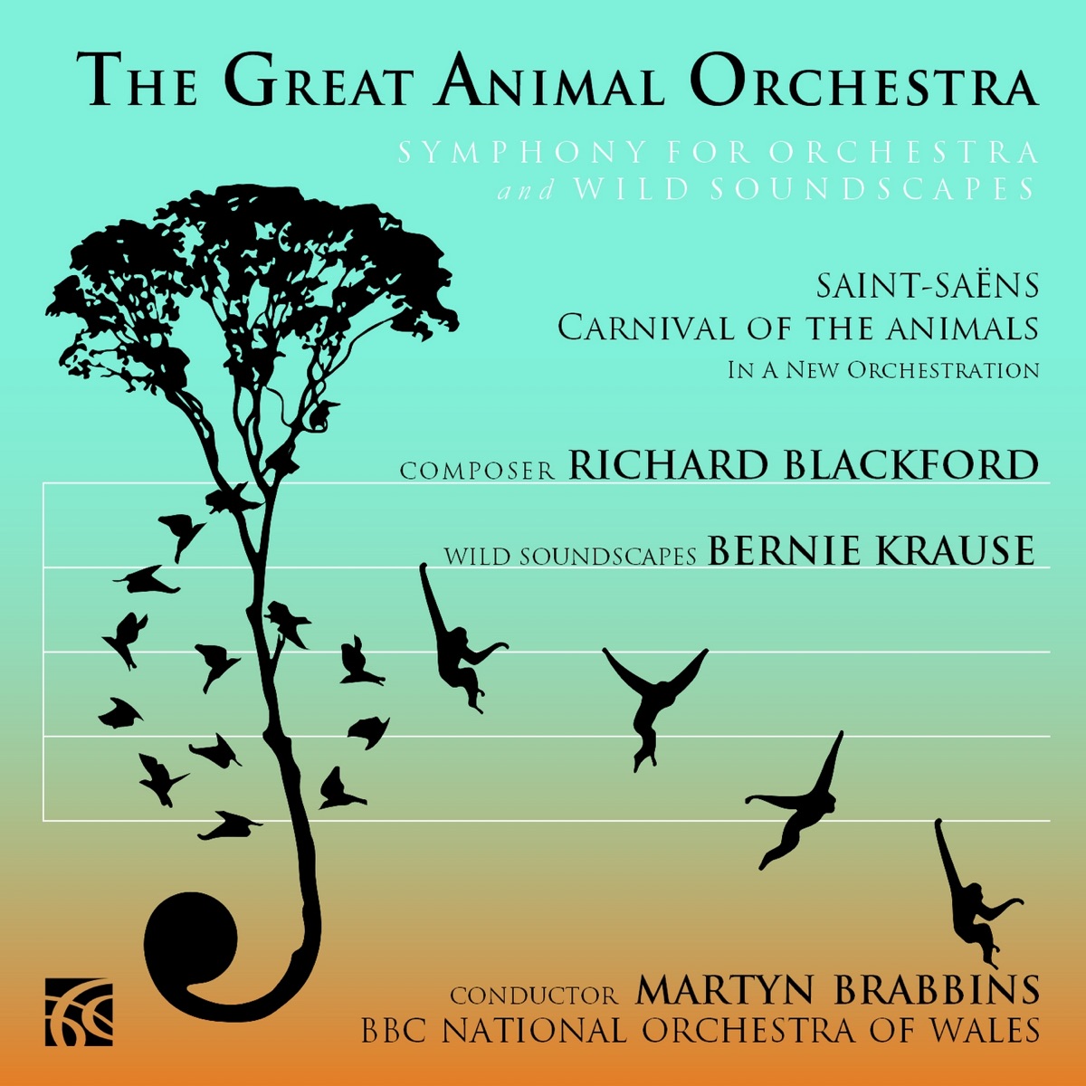 The Great Animal Orchestra, Symphony for Orchestra and Wild Soundscapes by BBC National Orchestra of Wales & Martyn Brabbins album cover