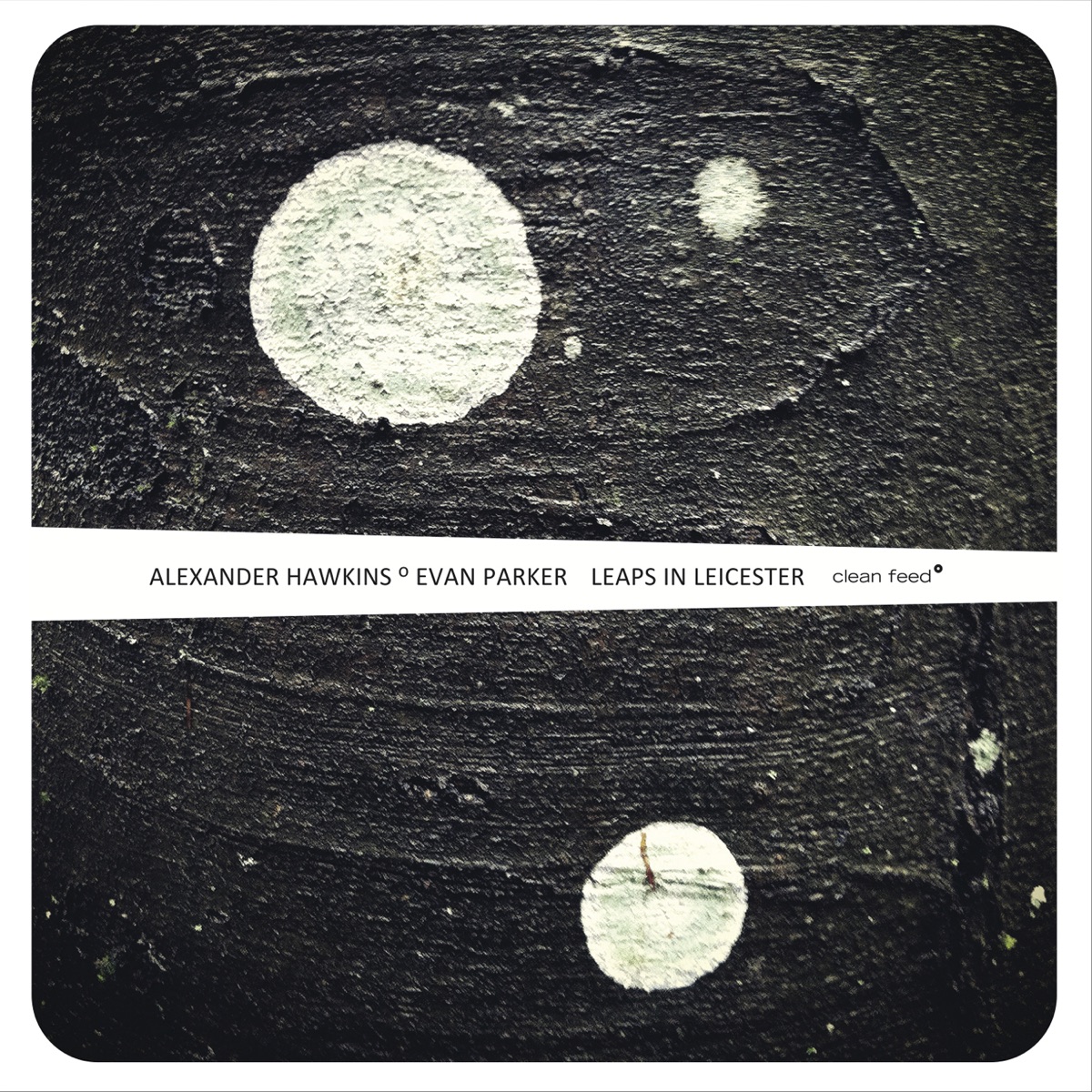 Leaps in Leicester by Alexander Hawkins & Evan Parker album cover