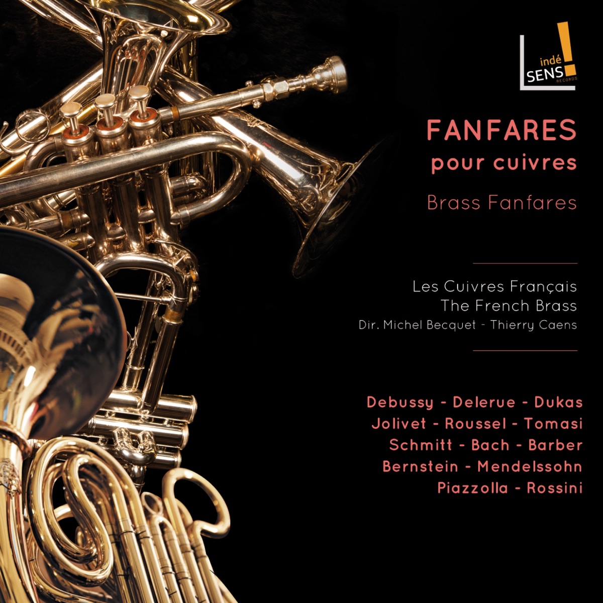 Fanfares pour cuivres by Les Cuivres Français & Michel Becquet album cover