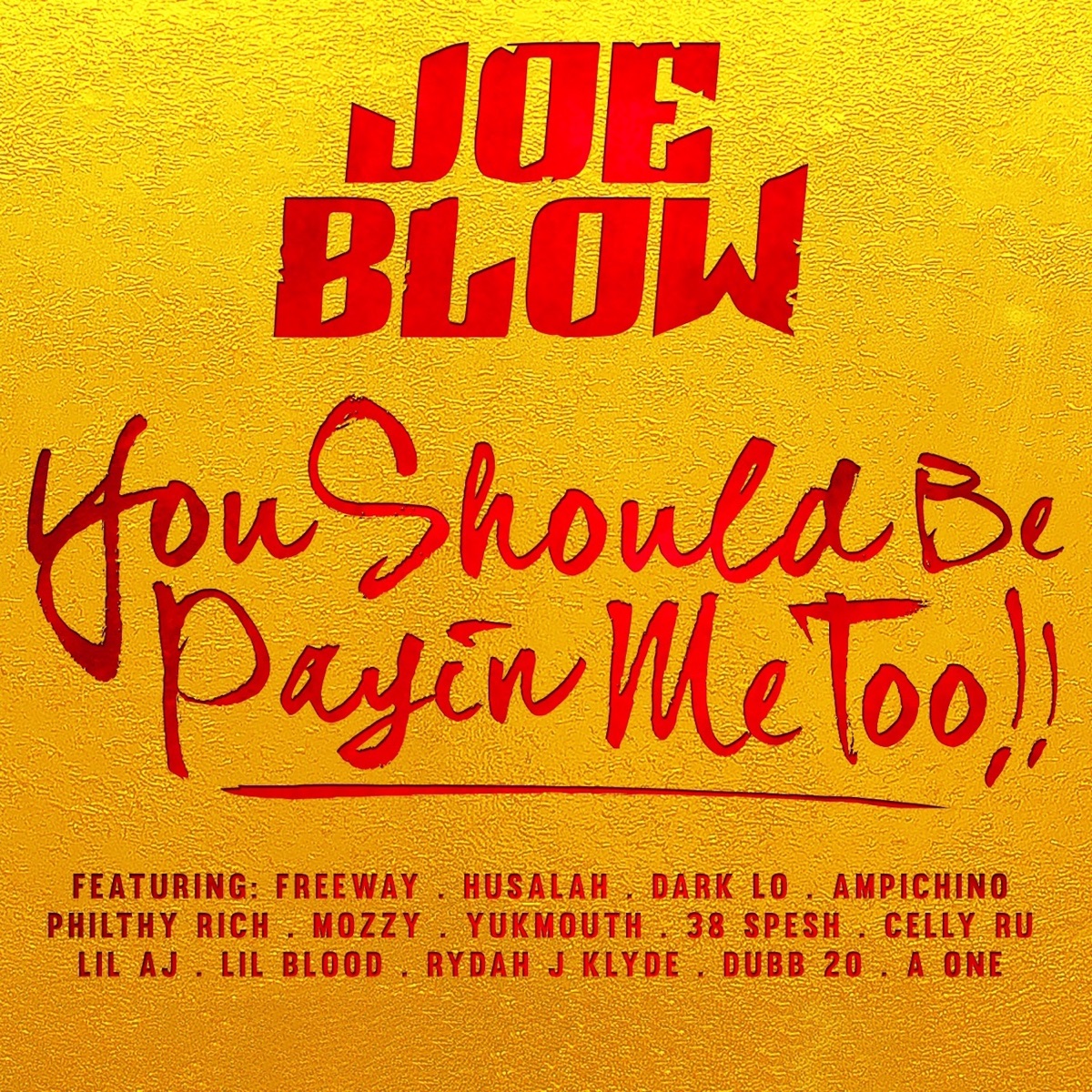 You Should Be Payin Me Too!! by Joe Blow album cover
