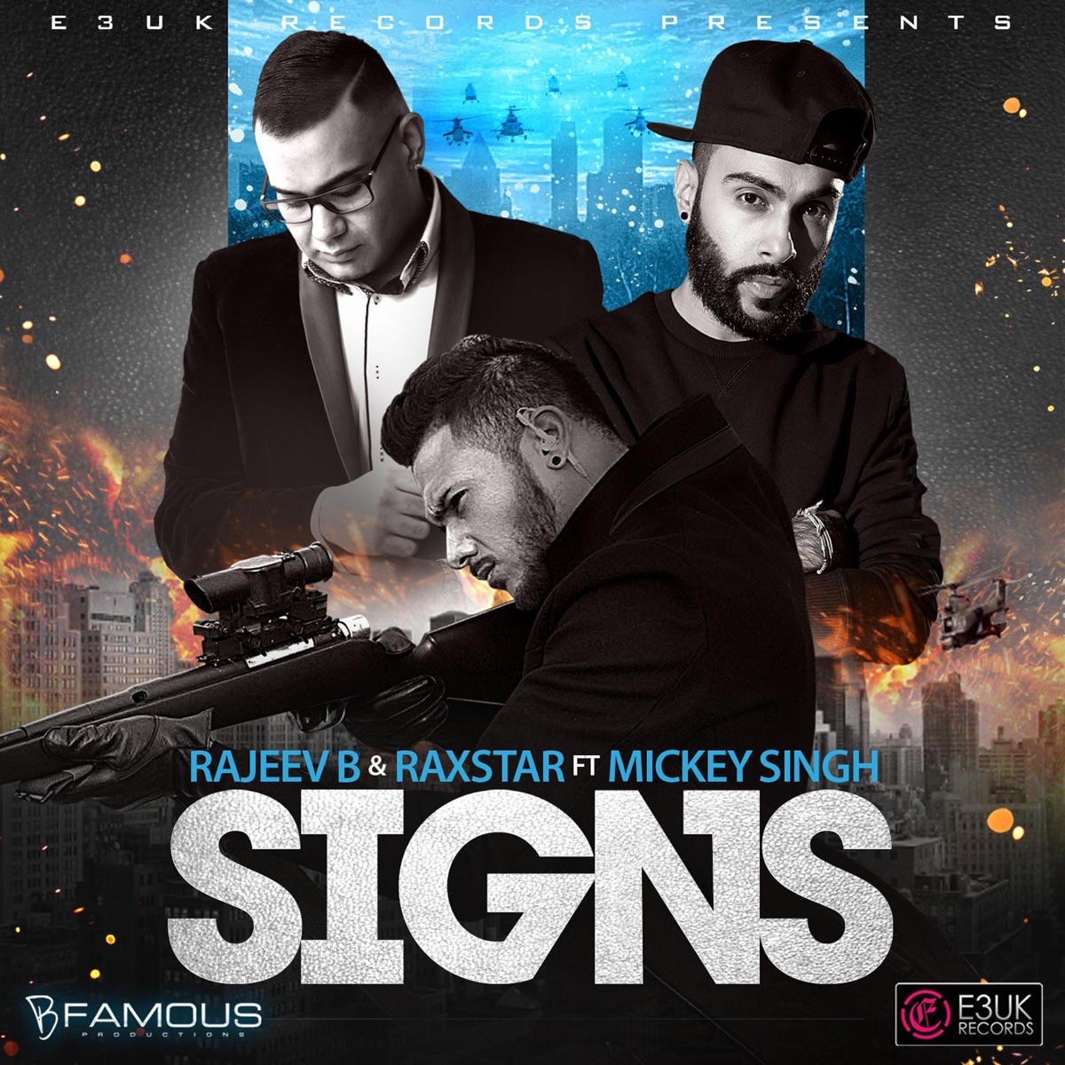 Signs (feat. Mickey Singh) - Single by Rajeev B & Raxstar album cover