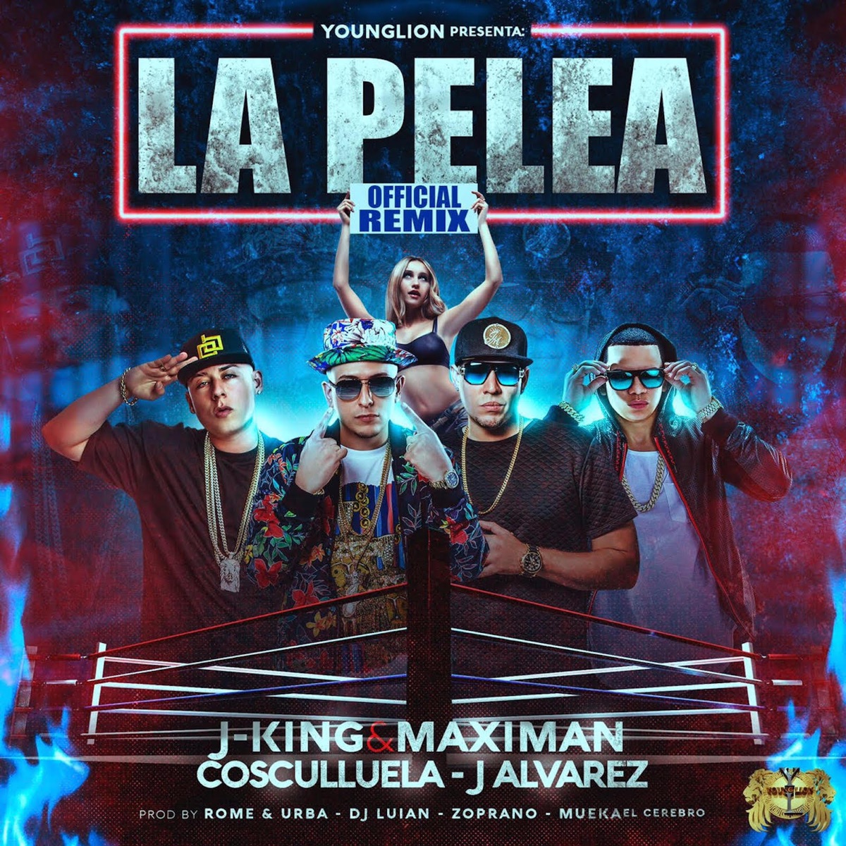 La Pelea (Remix) [feat. Cosculluela & J Alvarez] - Single by J-King y Maximan album cover