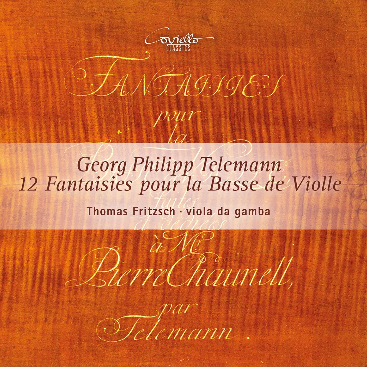Telemann: 12 Fantaisies pour basse de viole by Thomas Fritzsch album cover
