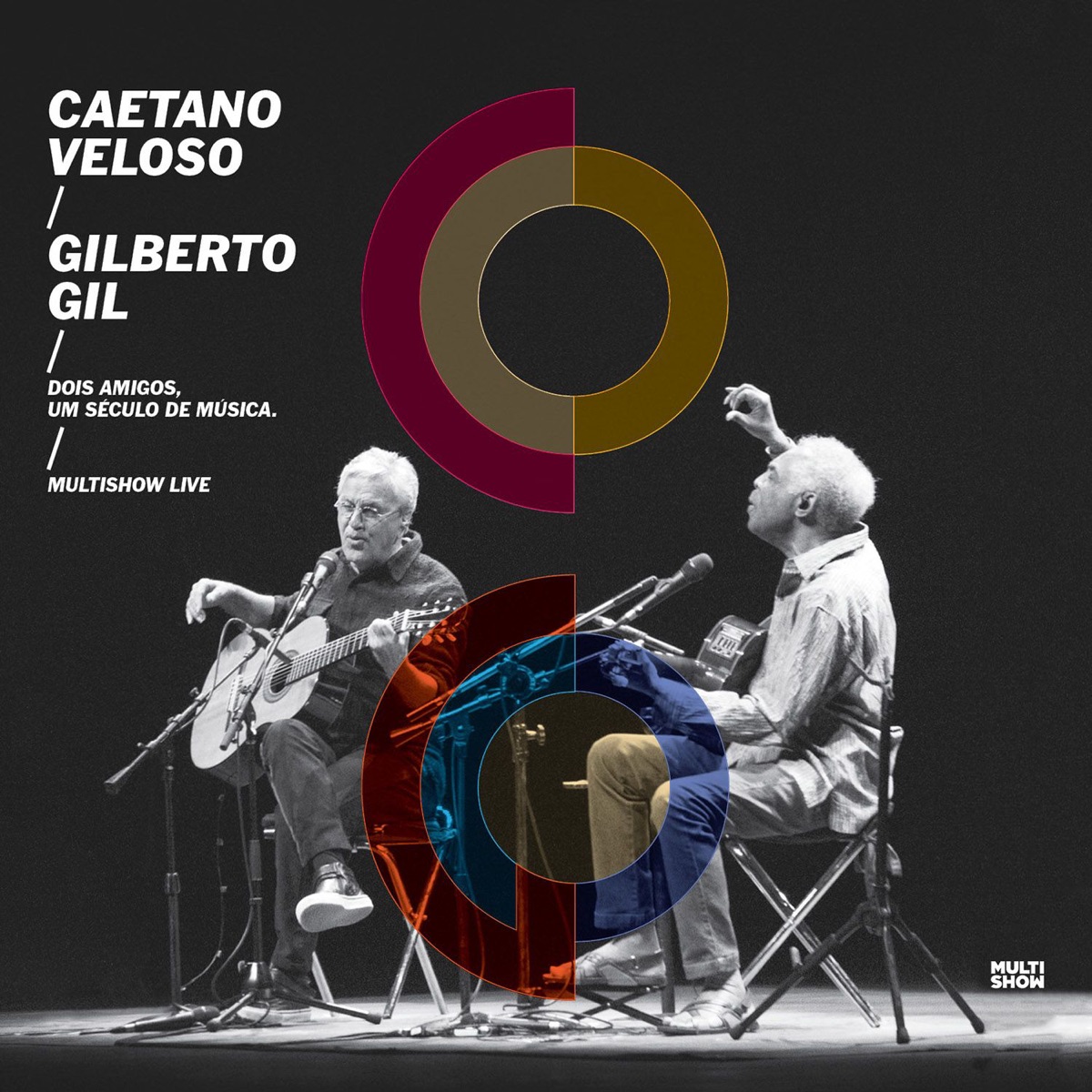 Dois Amigos, Um Século de Música: Multishow Live by Caetano Veloso & Gilberto Gil album cover
