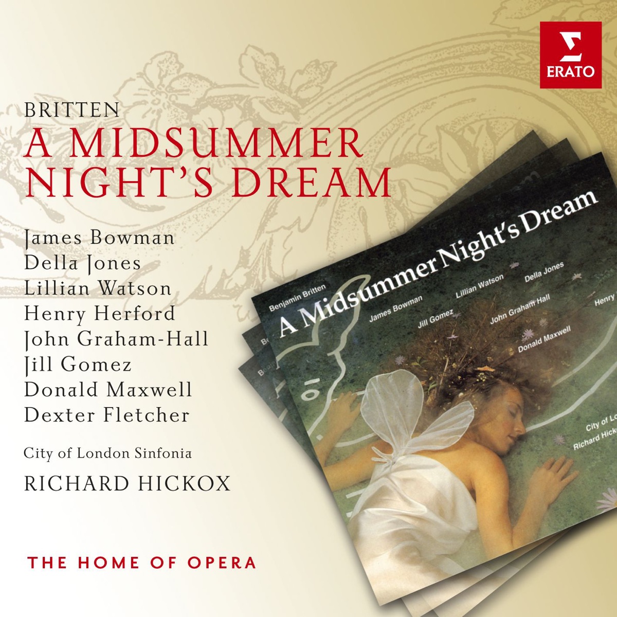 Britten: A Midsummer Night's Dream by Richard Hickox & City of London Sinfonia album cover