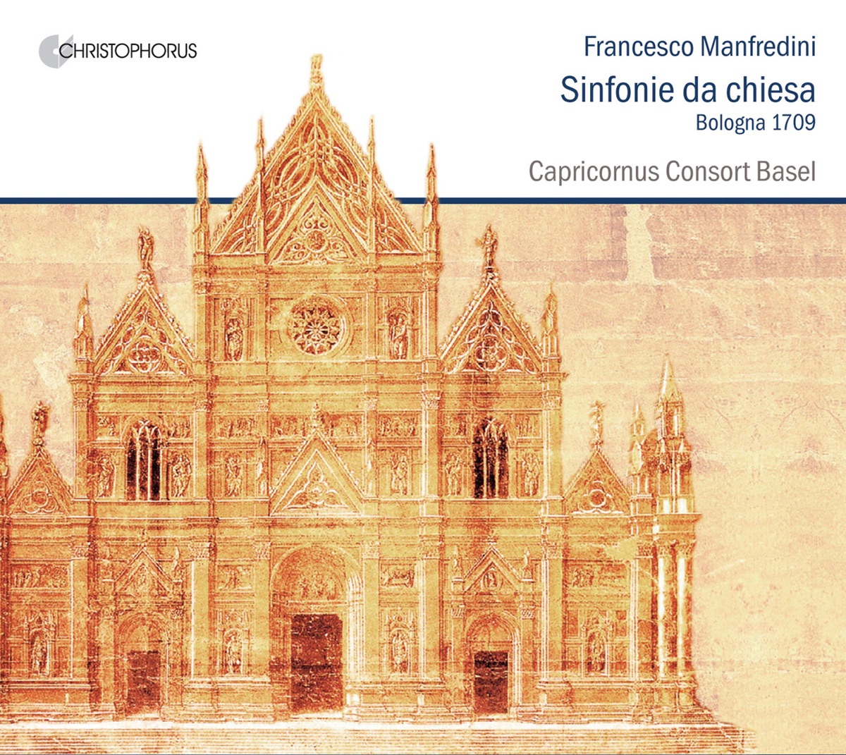 Manfredini: Sinfonie da chiesa by Capricornus Consort Basel & Péter Barczi album cover