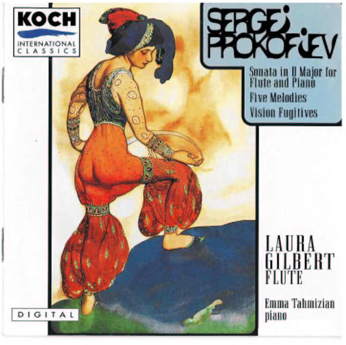 Prokofiev:  Flute Sonata In D; Five Songs Without Words, Op. 35; Visions Fugitives by Laura Gilbert & Emma Tahmizian album cover