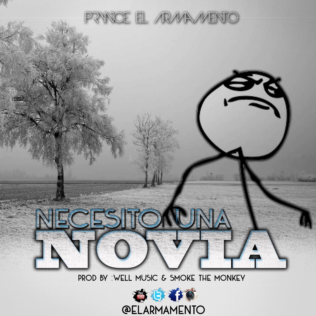 Necesito una Novia - Single by Prynce El Armamento Lirical album cover