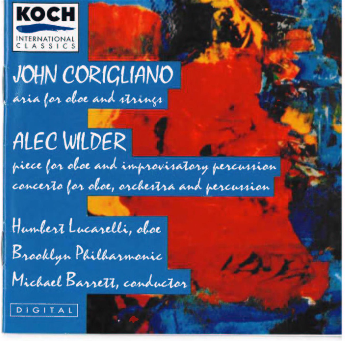 Lucarelli, Humbert - Music For Oboe & Orchestra By Barlow, Wilder, Corigliano, Bloom by Bert Lucarelli Brooklyn Philharmonic & Michael Barrett album cover