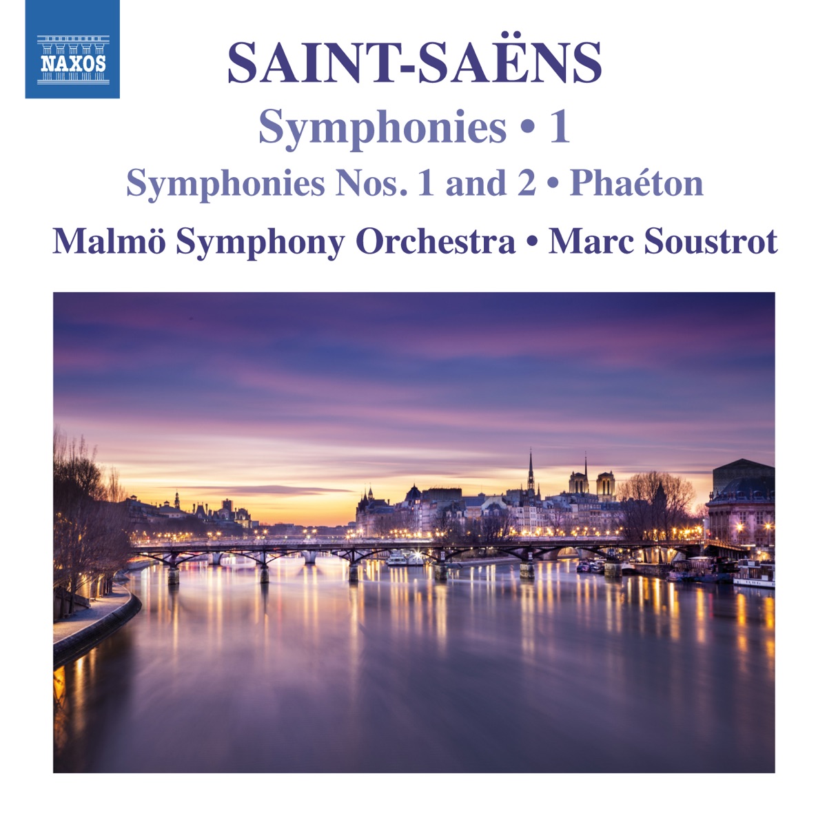 Saint-Saëns: Symphonies, Vol. 1 by Malmö Symfoniorkester & Marc Soustrot album cover