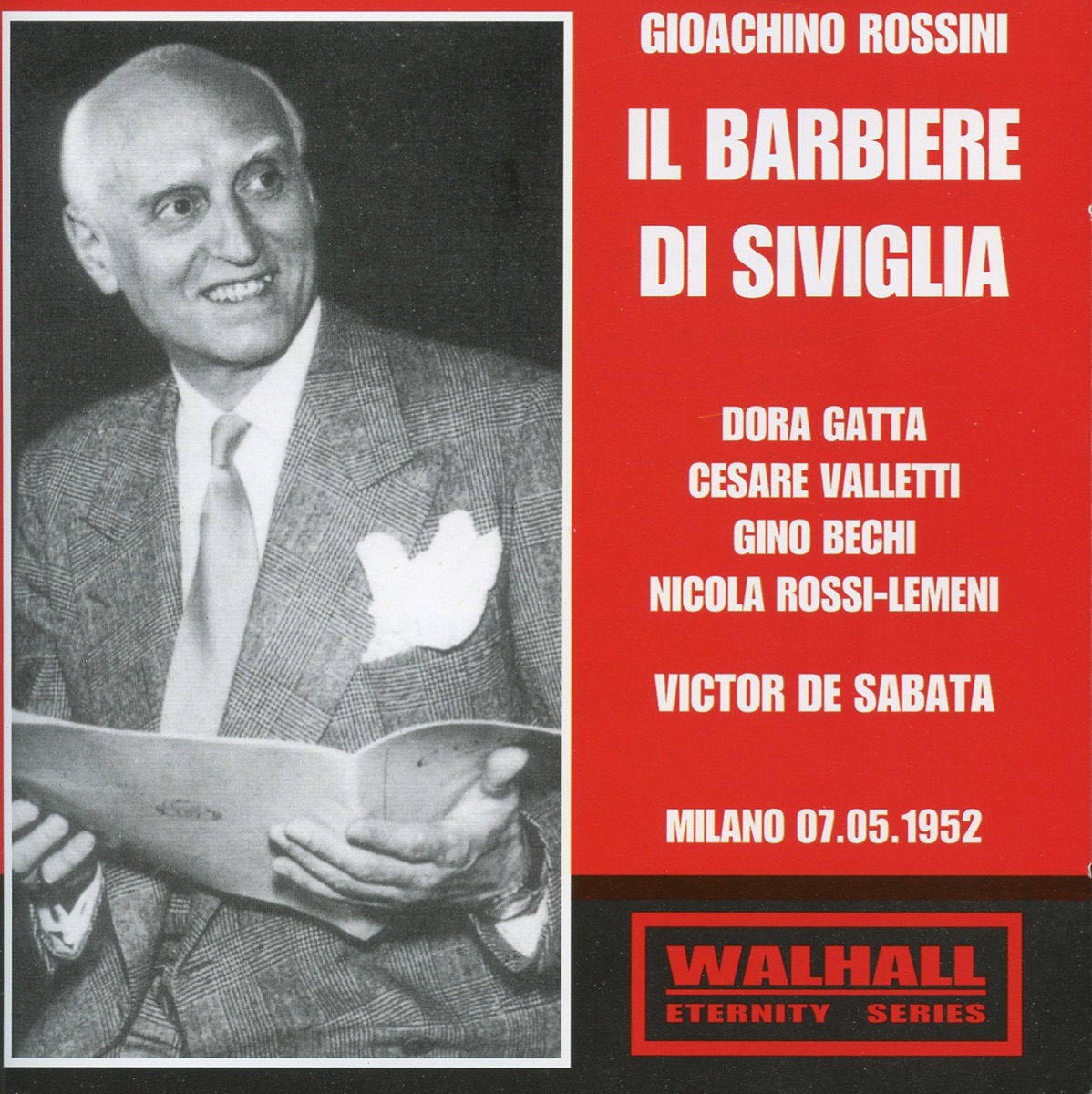 Rossini: Il barbiere di Siviglia (Live) by Cesare Valletti, Teatro Alla Scala Orchestra, Victor de Sabata & Dora Gatta album cover