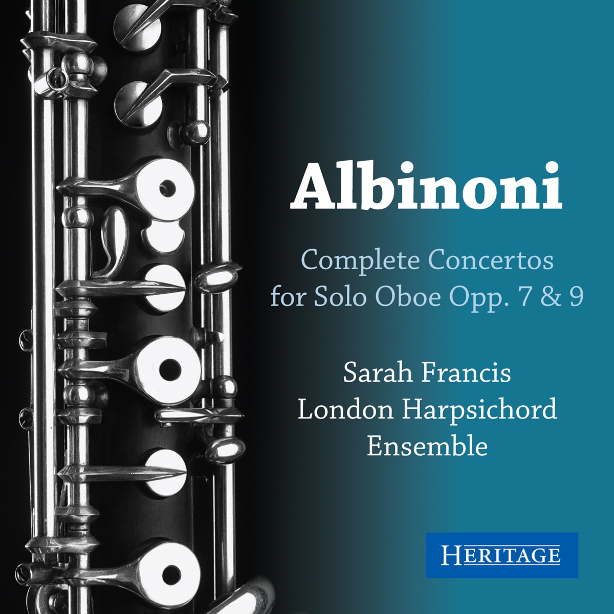 Albinoni: Complete Solo Oboe Concertos by London Harpsichord Ensemble & Sarah Francis album cover