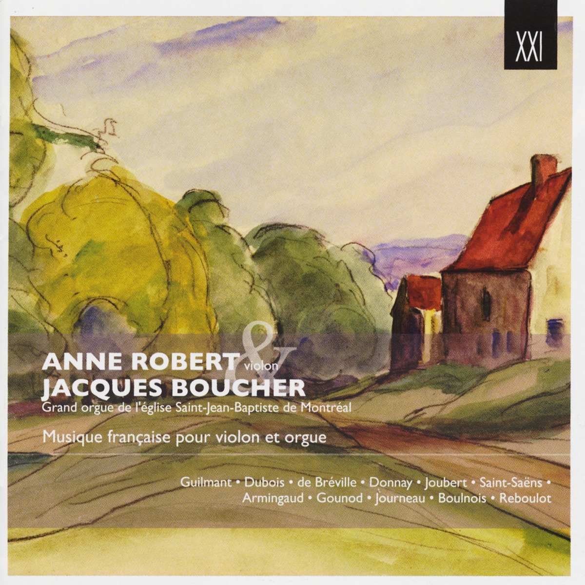 Musique française pour violon et orgue by Anne Robert & Jacques Boucher album cover