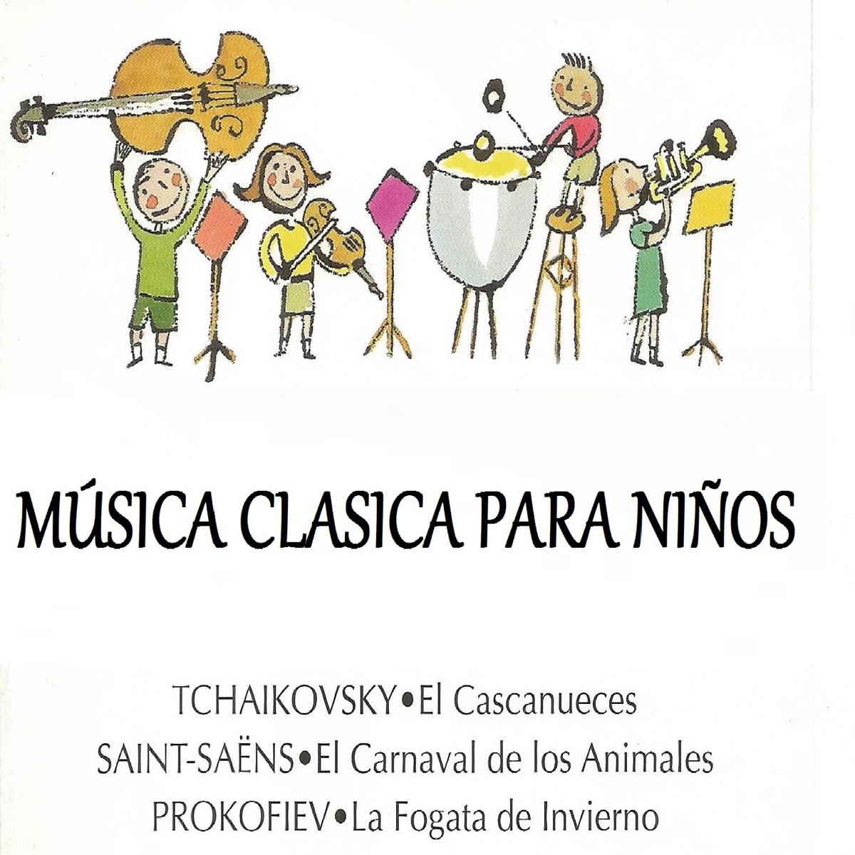 Música Clasica Para Niños by Rundfunkorchester München, London Philharmonic Orchestra, London Symphony Orchestra, New London Orchestra, Pro Music Symphony Orchestra, Amsterdam Baroque Orchestra, The Rare Fruits Council, Academy of St Martin in the Fields, The Sixteen, Kung Stockolm Filharmonikerna, Оркестр московского Большого театра, Choir Of Westminster Cathedral, The Glyndebourne Chorus, Amsterdam Baroque Choir, Ensemble Gilles Binchois, Хор московского Большого театра, James O'Donell, Roberto Abbado, Sir Andrew Davis, Yuri Simonov, André Previn, Ronald Corp, Hans-Jürgen Walther, Ton Koopman, Manfredo Kraemer, Iona Brown, Sir Simon Rattle, Harry Christophers & Dominique Vellard album cover