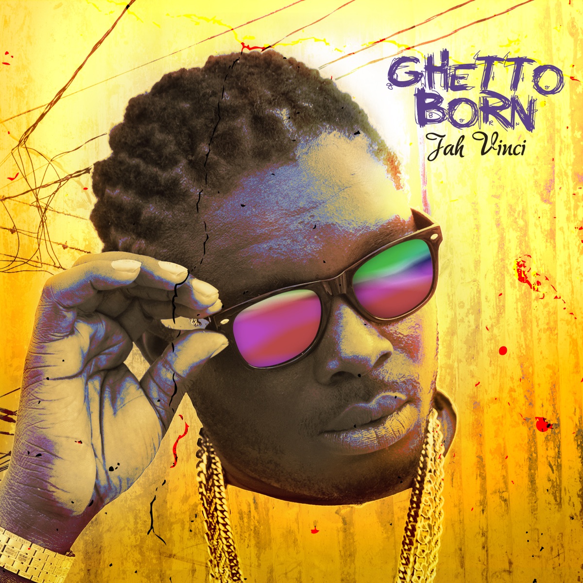 Ghetto Born by Jah Vinci album cover