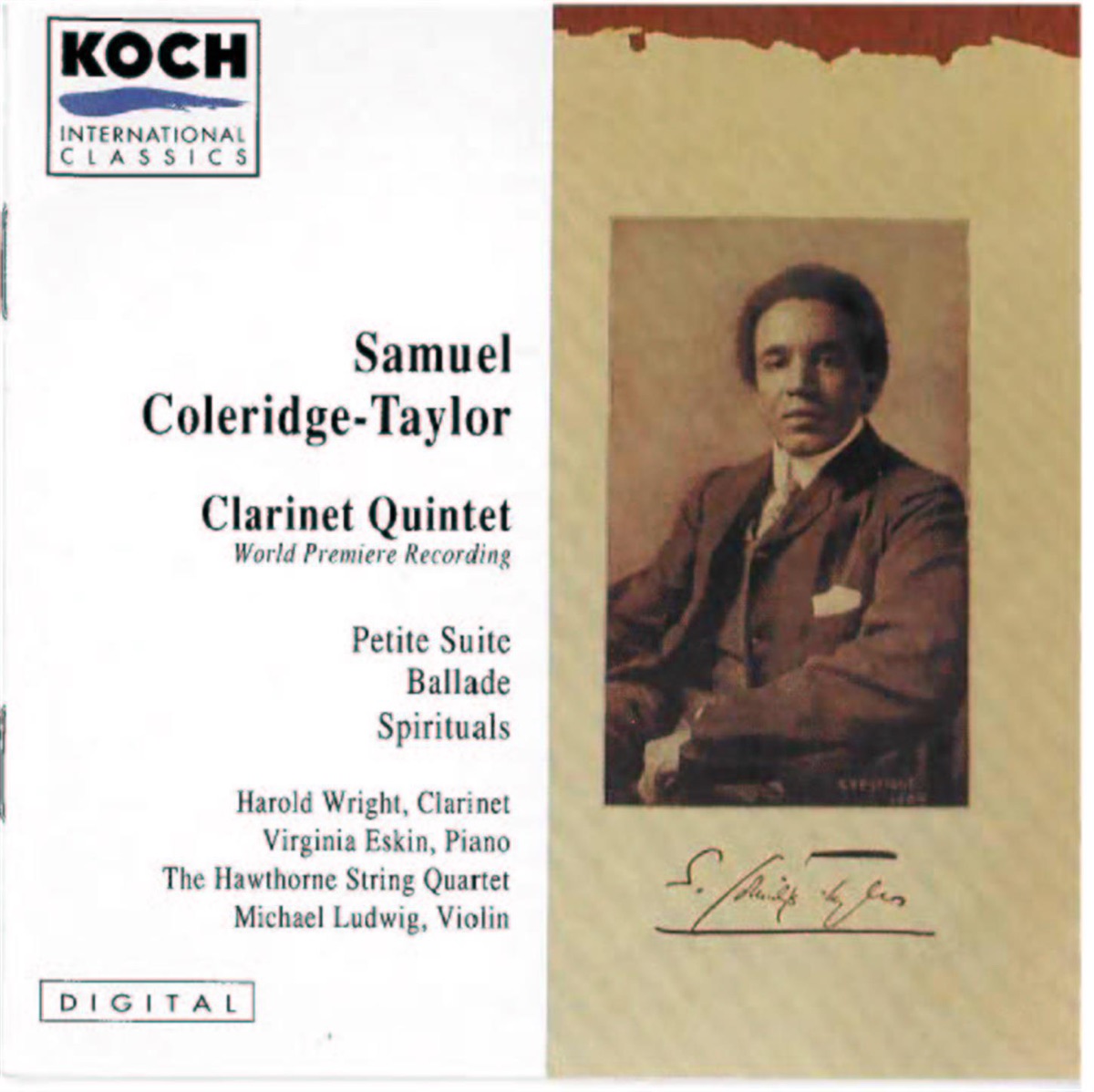 Coleridge-taylor: Clarinet Quintet In A (World Premiere Recording); Ballade For Violin & Piano; Petite Suite by Harold Wright, Virginia Eskin & Hawthorne String Quartet album cover