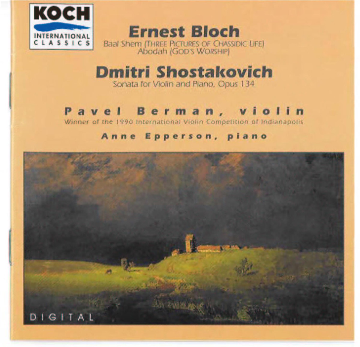 Ernest Bloch/Dmitri Shostakovich by Pavel Berman & Anne Epperson album cover