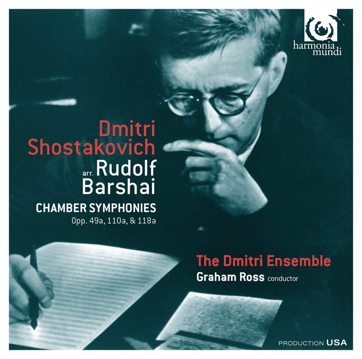 Shostakovich: Chamber Symphonies (Arr. by Rudolf Barshai) by Dmitri Ensemble & Graham Ross album cover