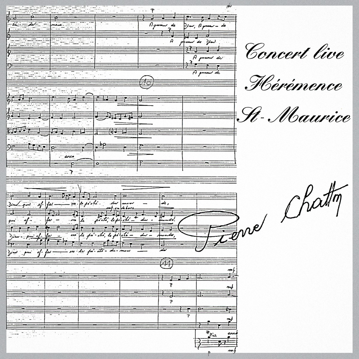 Hommage à Pierre Chatton (feat. Michel Brodard & Olivier Debluë) by L'ensemble vocal de Saint-Maurice & Pascal Crittin album cover