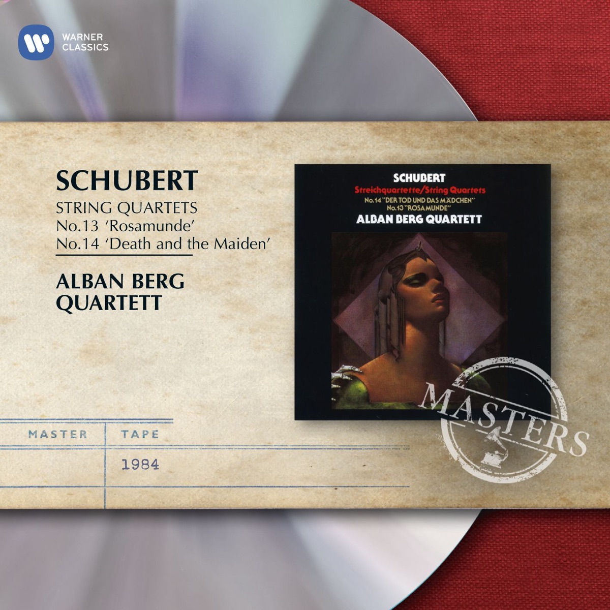 Schubert: String Quartets No. 14 "Death and the Maiden" & No. 13 "Rosamunde" by Alban Berg Quartett album cover