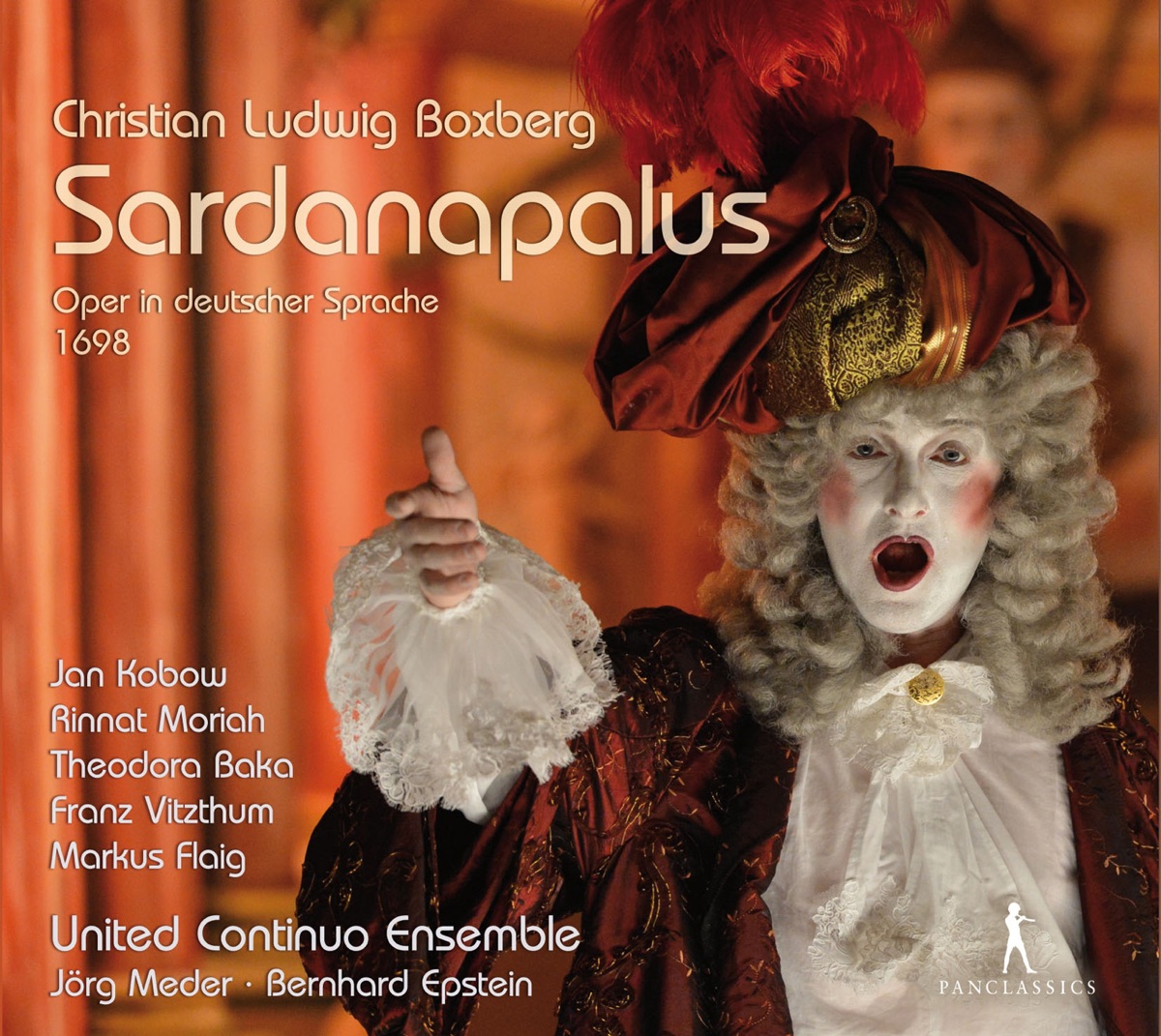 Boxberg: Saradanapalus (Live) by Jan Kobow, Philipp Nicklaus, United Continuo Ensemble, Bernhard Epstein, Rinnat Moriah, Theodora Baka, Cornelia Samuelis, Franz Vitzthum, Markus Flaig, Soren Richter, Felix Schwandtke & Kirline Cirule album cover