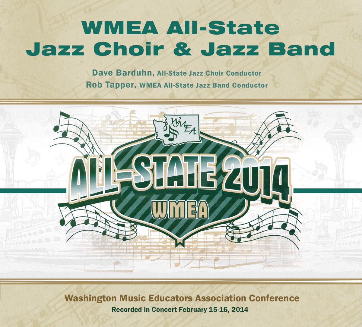 Washington WMEA Conference 2014 All-State Jazz Choir Jazz Band by All-State Jazz Choir, Dave Barduhn, All-State Jazz Band & Rob Tapper album cover