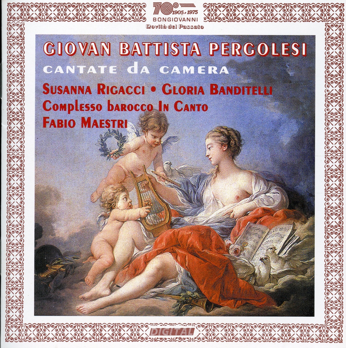 Pergolesi: Cantate da Camera by Gloria Banditelli & Susanna Rigacci album cover