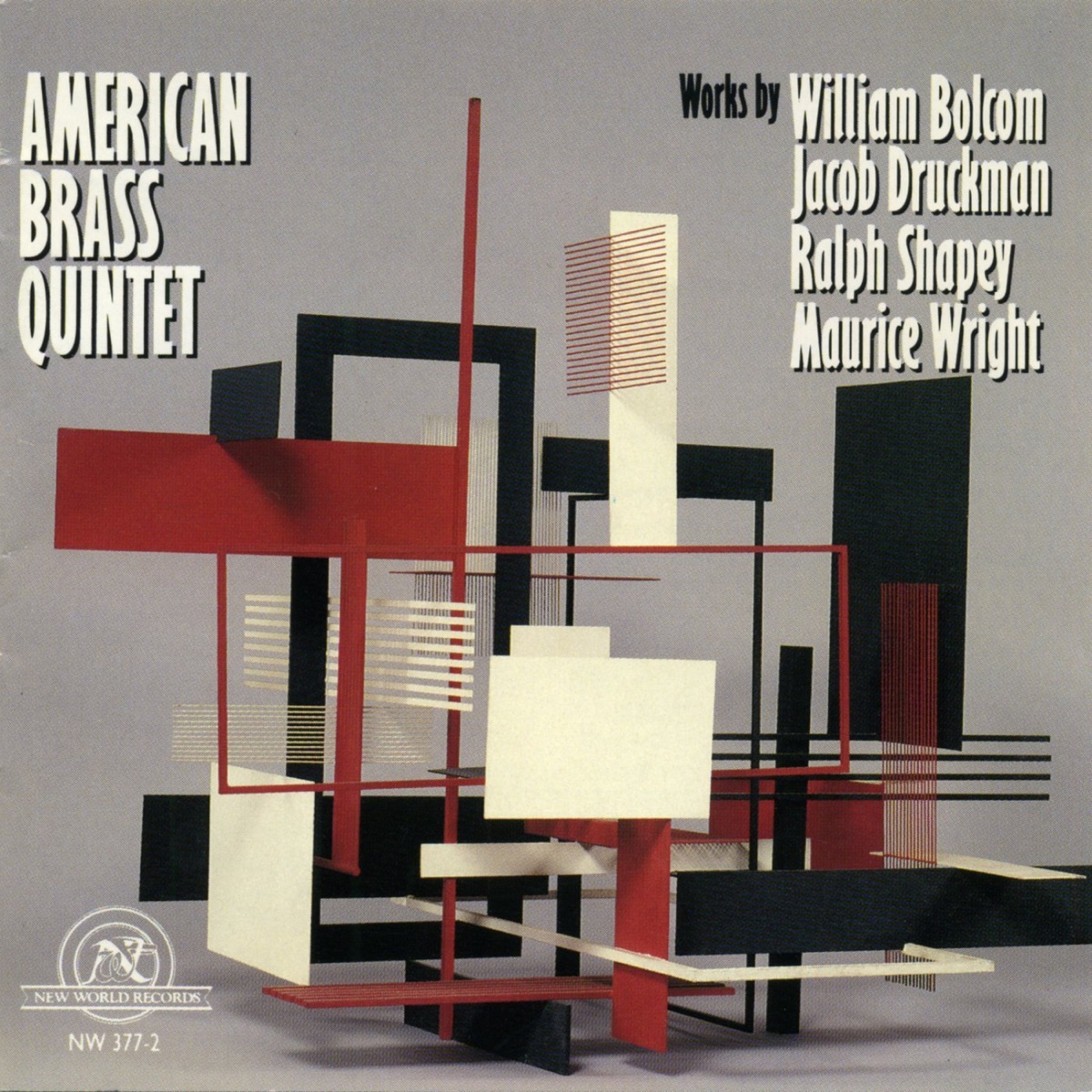 American Brass Quintet: Works by Bolcom, Druckman, Shapey, Wright by American Brass Quintet, Raymond Mase, Chris Gekker, David Wakefield, Michael Powell & Robert Biddlecome album cover
