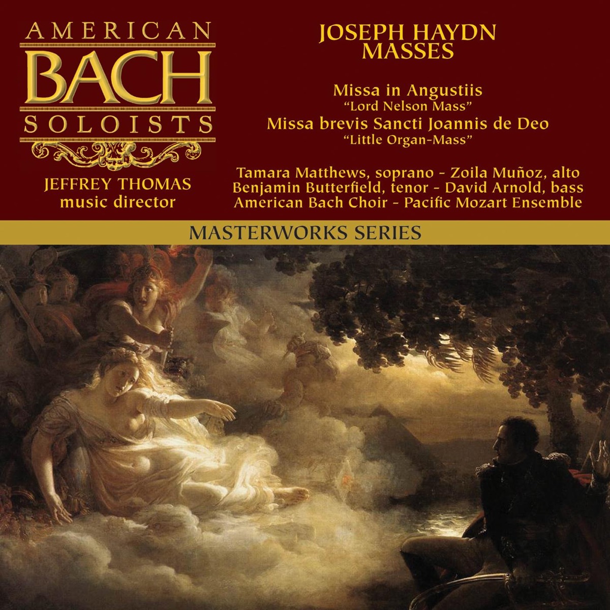 Haydn Lord Nelson Mass & Little Organ Mass by American Bach Soloists & Jeffrey Thomas album cover