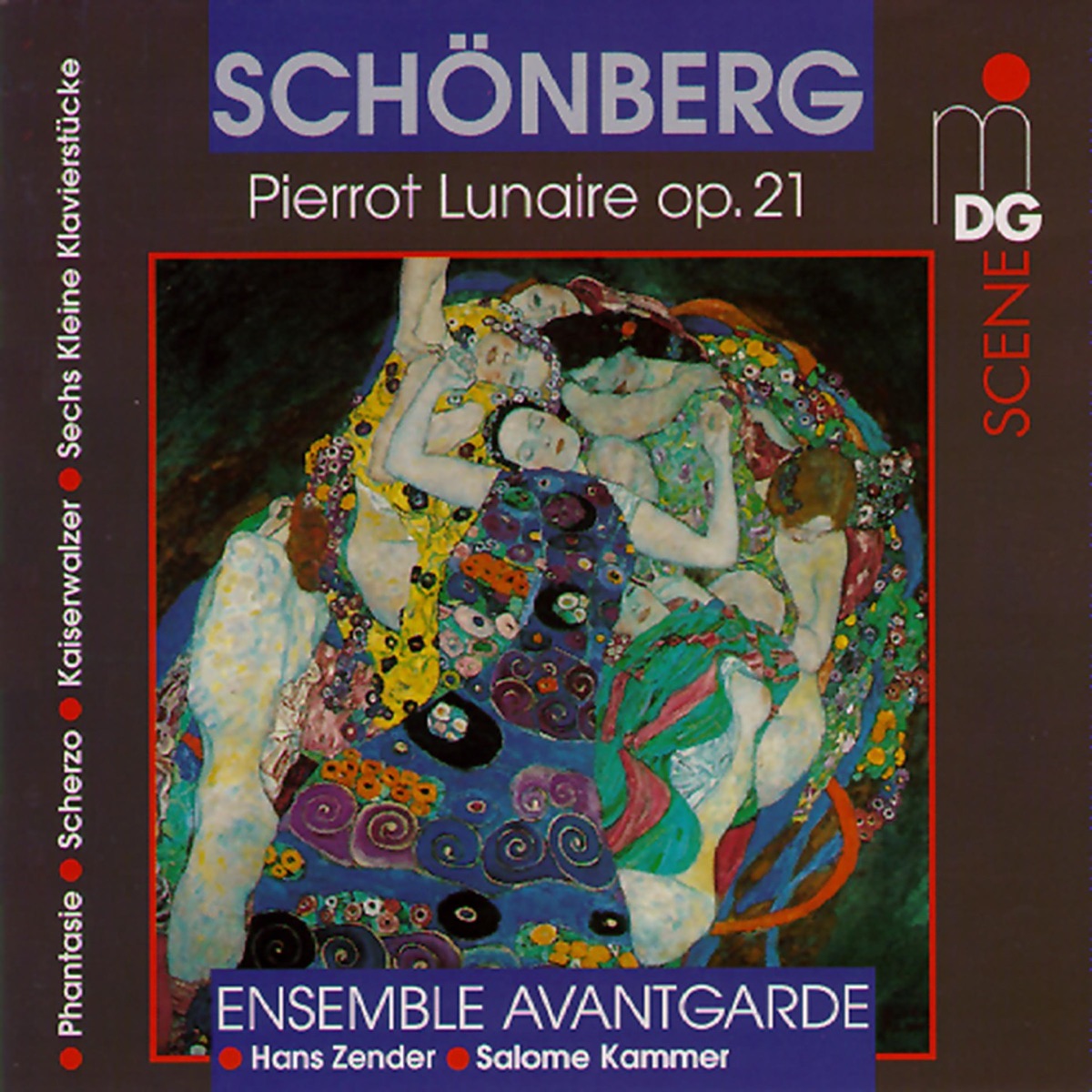 Schönberg: Pierrot Lunaire, Op. 21 by Ensemble Avantgarde, Salome Kammer & Hans Zender album cover