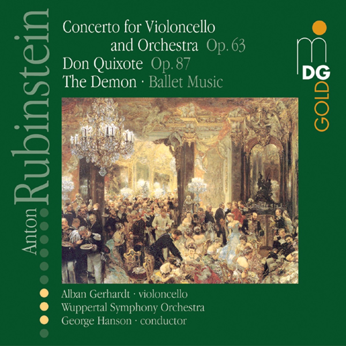 Rubinstein: Orchestral Works, Vol. 1 by Alban Gerhardt, George Hanson & Sinfonieorchester Wuppertal album cover