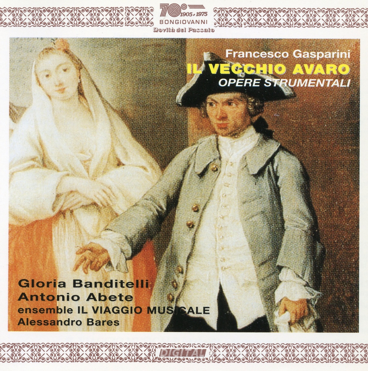 Gasparini: L'avaro by Gloria Banditelli, Antonio Abete, Alessandro Bares & Il Viaggio Musicale album cover