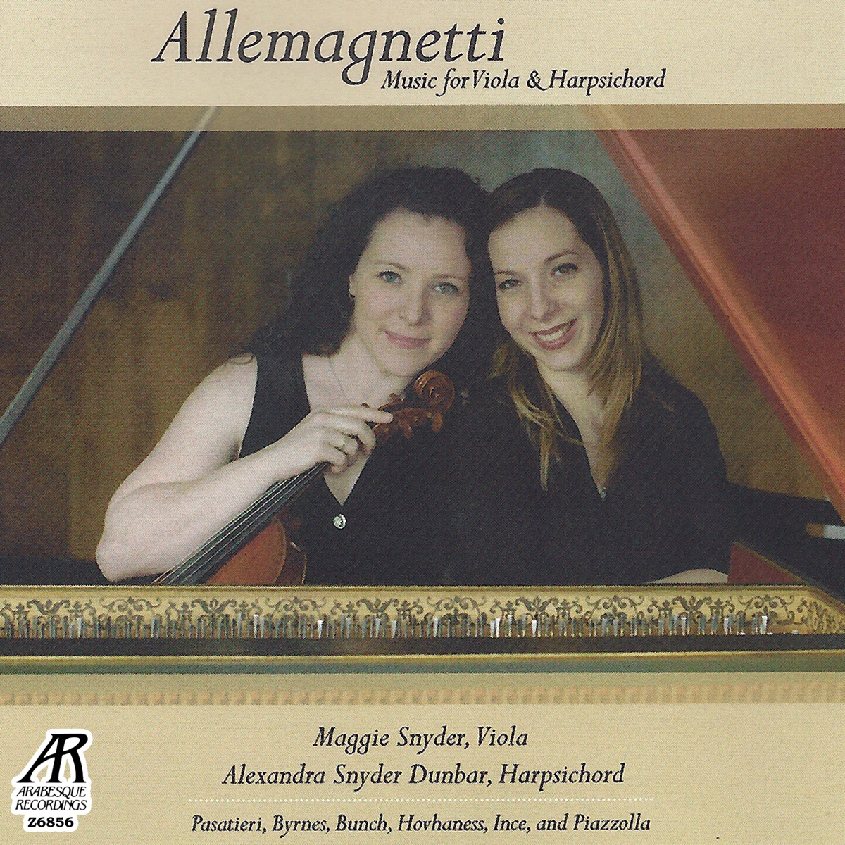 Allemagnetti: Music for Viola & Harpsichord by Maggie Snyder album cover