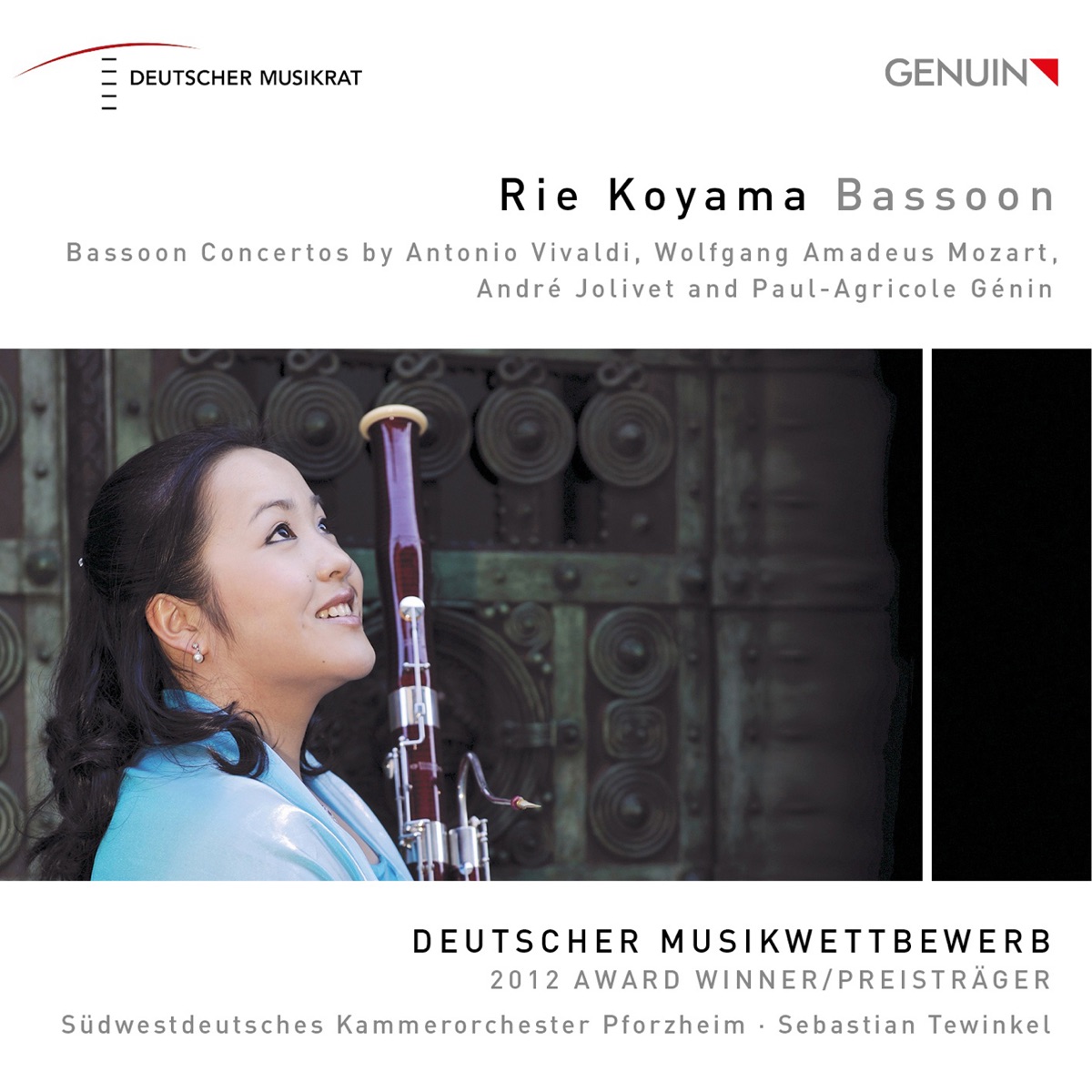 Vivaldi, Mozart, Jolivet & Génin: Bassoon Concertos by Rie Koyama, South West German Chamber Orchestra, Pforzheim & Sebastian Tewinkel album cover