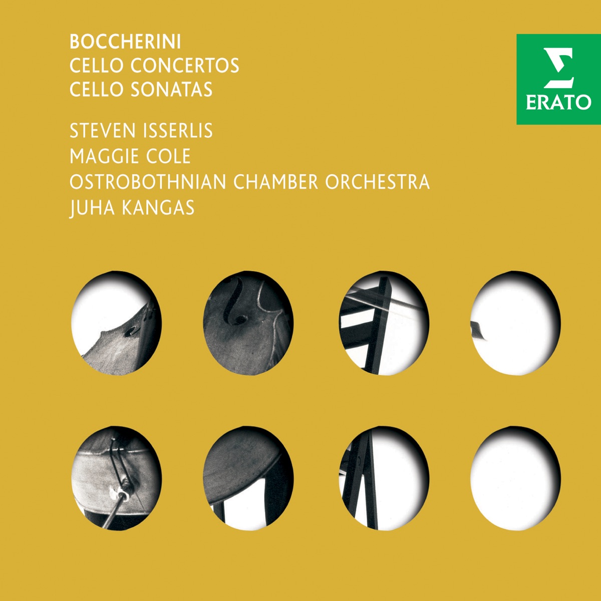 Boccherini: Cello Concertos, Cello Sonatas by Juha Kangas, Maggie Cole, Ostrobothnian Chamber Orchestra & Steven Isserlis album cover