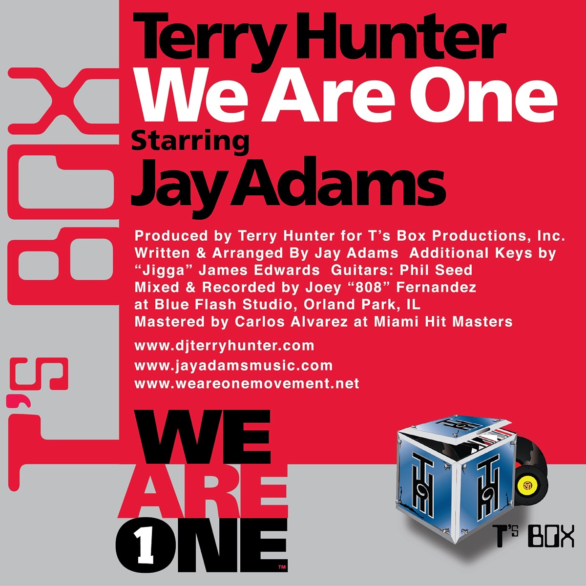 We Are One (A Movement for Life) [Starring Jay Adams] - Single by Terry Hunter & Jay Adams album cover