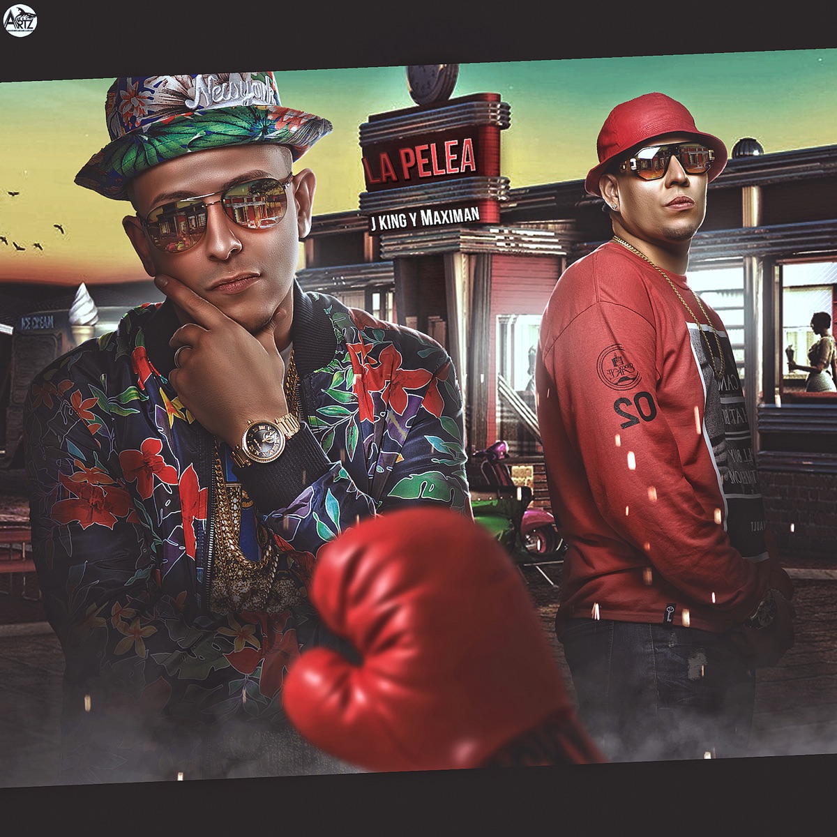 La Pelea - Single by J-King y Maximan album cover
