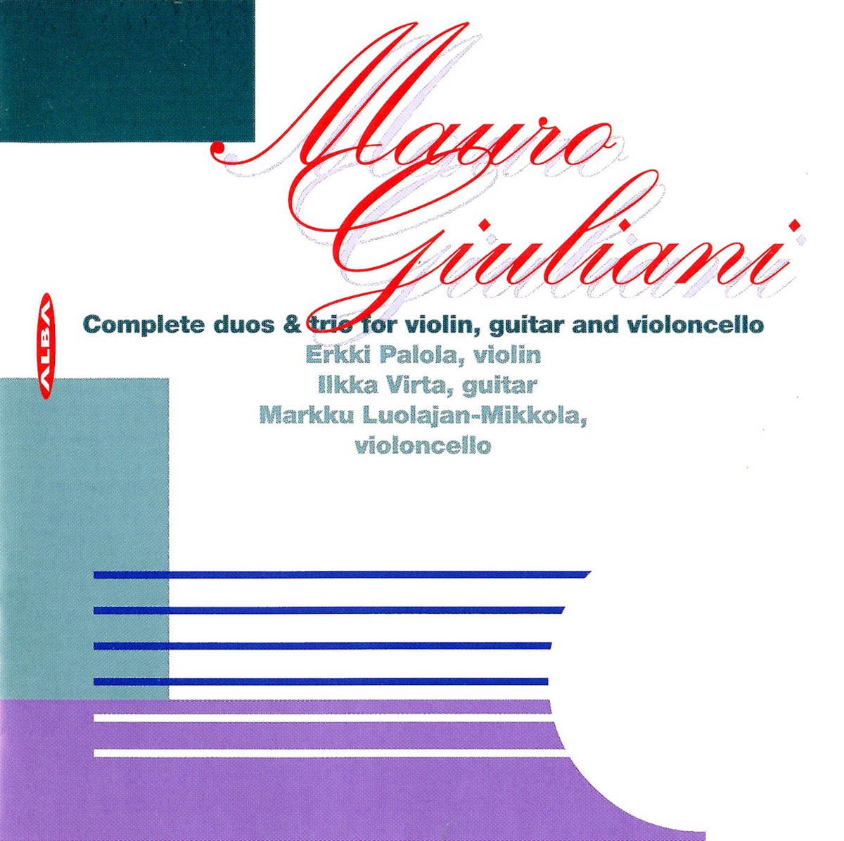 Giuliani: Complete Duos & Trios for Violin, Guitar & Cello by Erkki Palola, Ilkka Virta & Markku Luolajan-Mikkola album cover