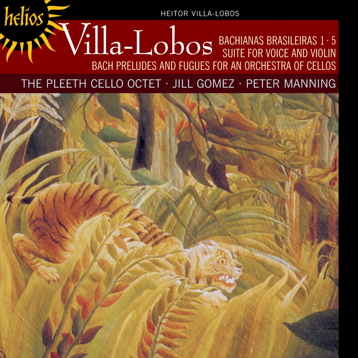 Villa-Lobos: Bachianas brasileiras Nos. 1 & 5 by The Pleeth Cello Octet, Jill Gomez & Peter Manning album cover