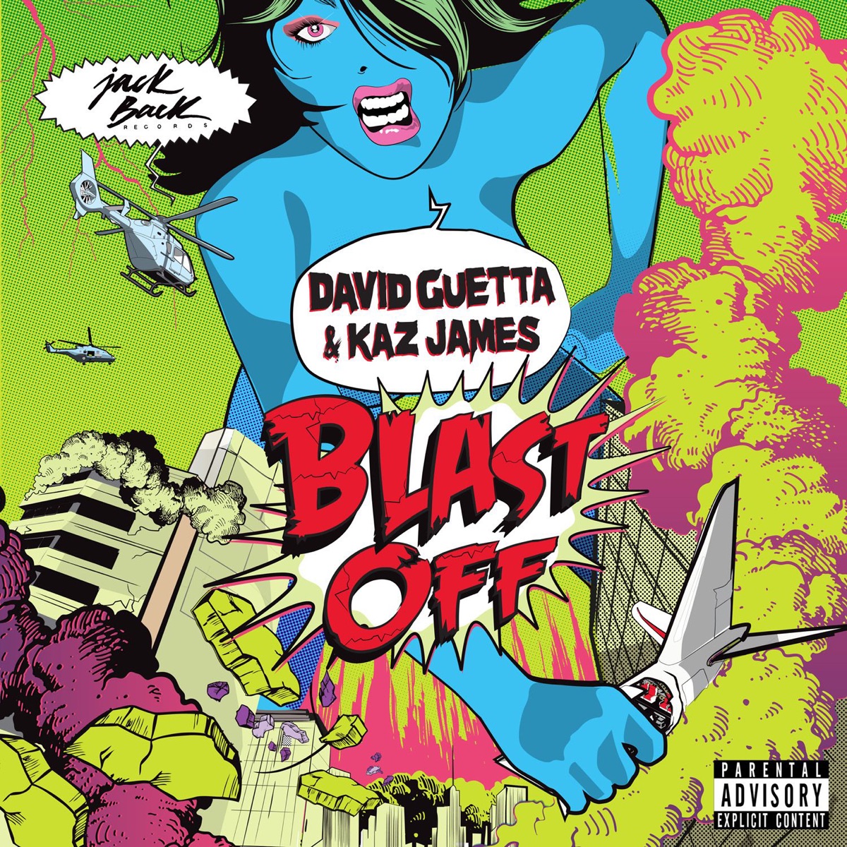 Blast Off (Radio Edit) - Single by David Guetta & Kaz James album cover