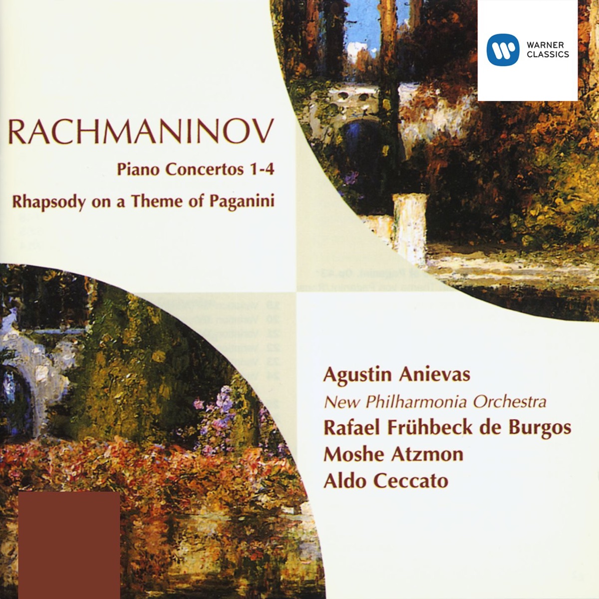 Rachmaninoff: Piano Concertos by Agustin Anievas & Philharmonia Orchestra album cover