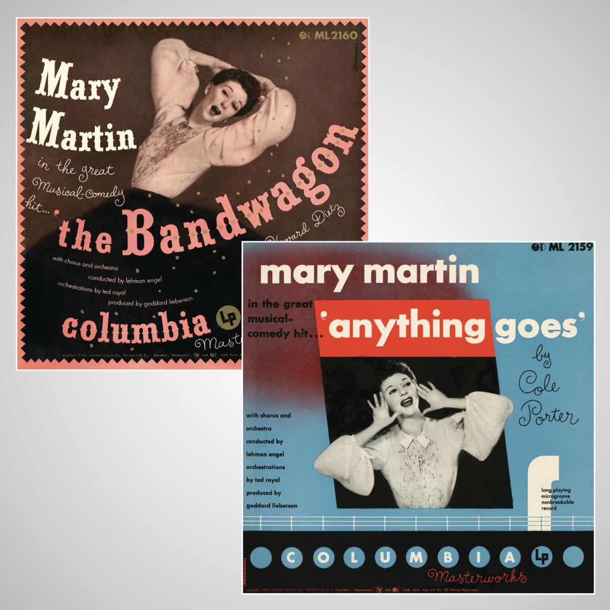 Anything Goes / The Bandwagon by Mary Martin & Lehman Engel album cover