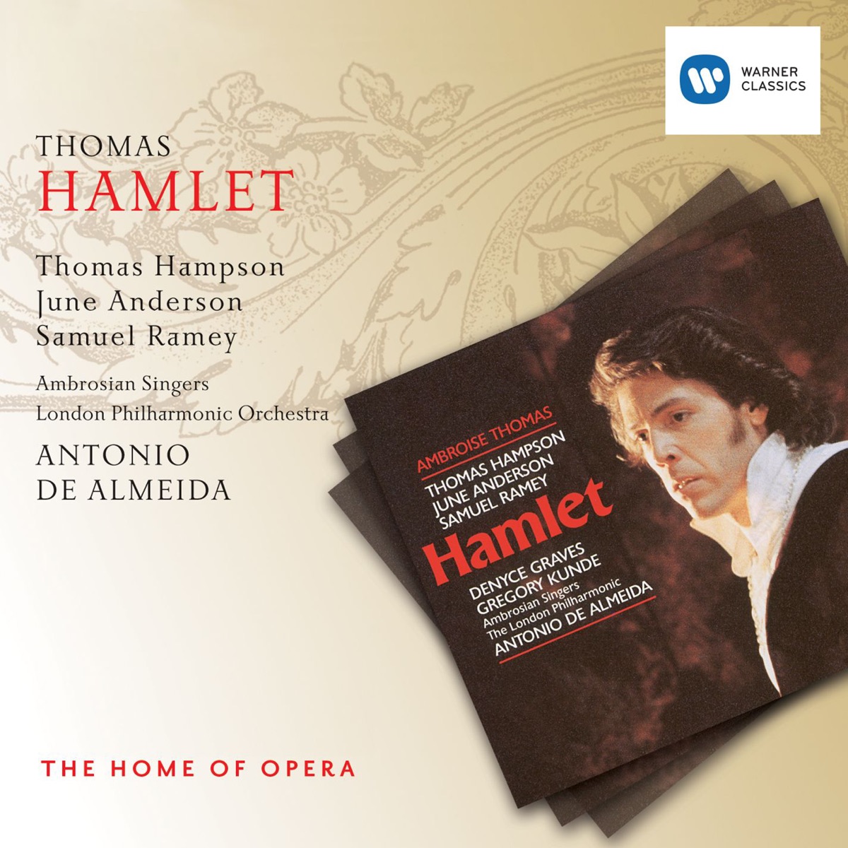 Thomas: Hamlet by Thomas Hampson, Samuel Ramey, Antonio de Almeida, London Philharmonic Orchestra & June Anderson album cover