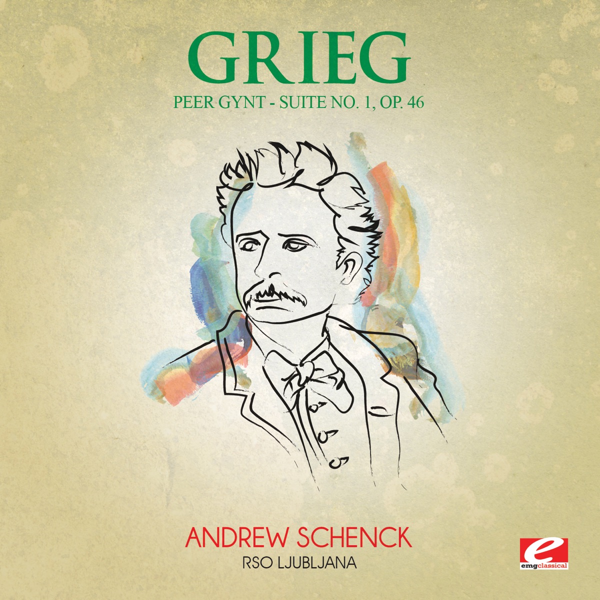 Grieg: Peer Gynt Suite No. 1, Op. 46 (Remastered) - EP by Radio Symphony Orchestra Ljubljana & Andrew Schenck album cover