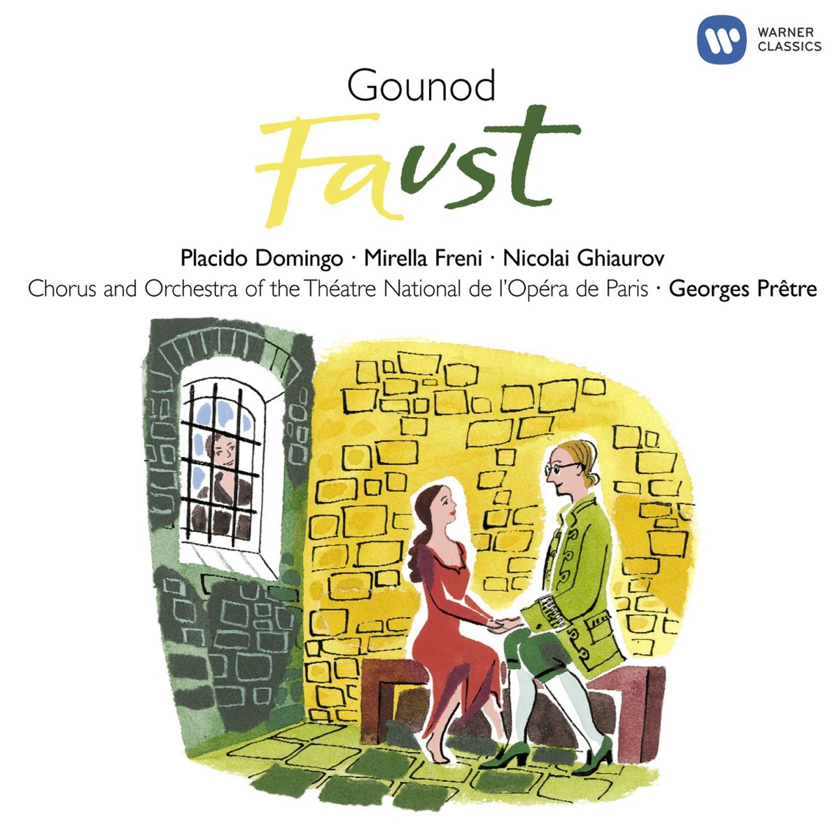Gounod: Faust by Chœurs de l'Opéra national de Paris, Georges Prêtre, Jocelyne Taillon, Michele Command, Mirella Freni, Paris Opera Orchestra & Plácido Domingo album cover