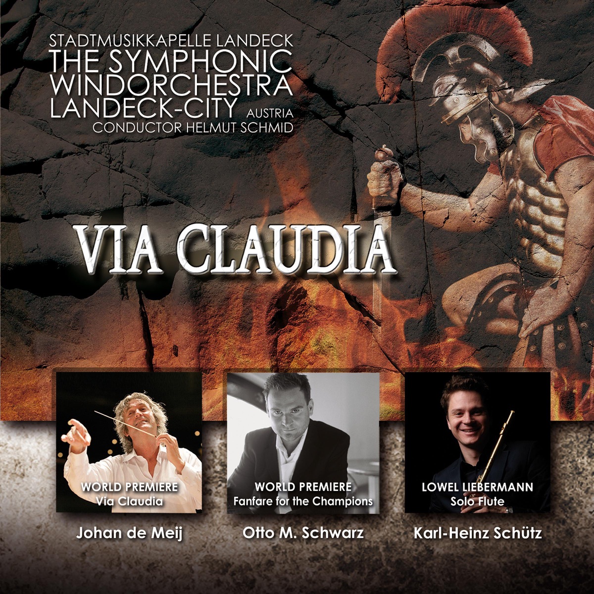 Via Claudia by The symphonic windorchestra Stadtmusikkapelle Landeck & Karl-Heinz Schütz album cover