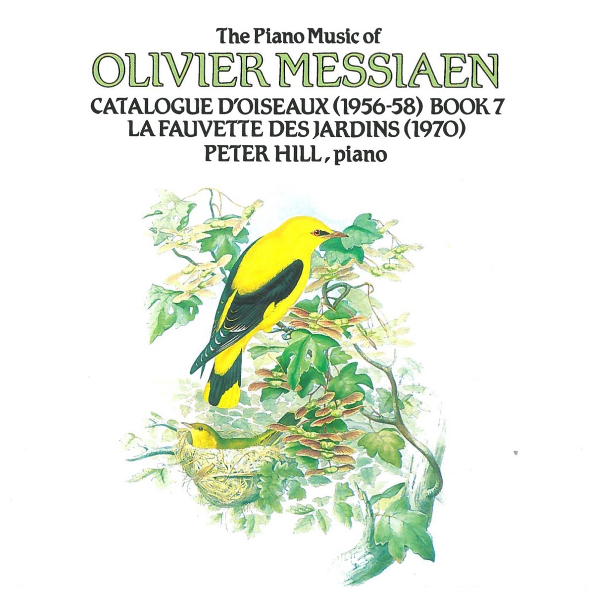 Olivier Messiaen: Catalogue d'oiseaux, Livre 7 by Peter Hill album cover