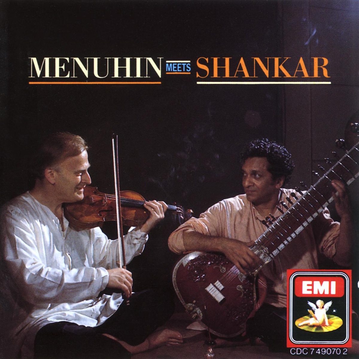 Menuhin Meets Shankar by Yehudi Menuhin & Ravi Shankar album cover